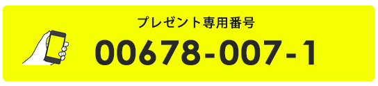 プレゼント専用電話番号00678-007-1