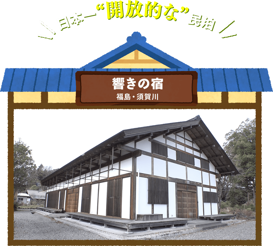 日本一“開放的な”民泊 響きの宿 福島・須賀川